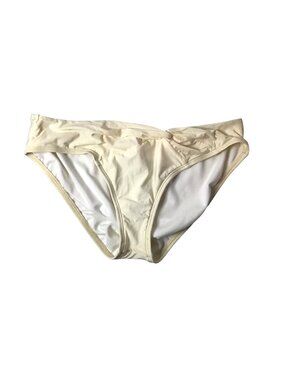 ANTONIO MELANI- WOMENS OFF-WHITE BIKINI BOTTOMS SIZE LARGE
